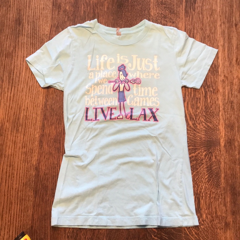 Light blue lacrosse shirt!